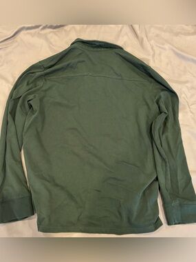 Men's Long-Sleeve Crew Shirt - Forest Green